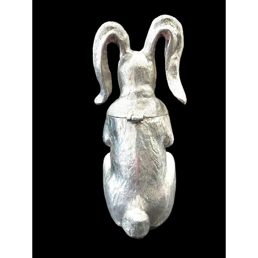 Vintage 1986 Arthur Court Bunny Rabbit Wine Bottle Holder Decanter Ice Bucket
